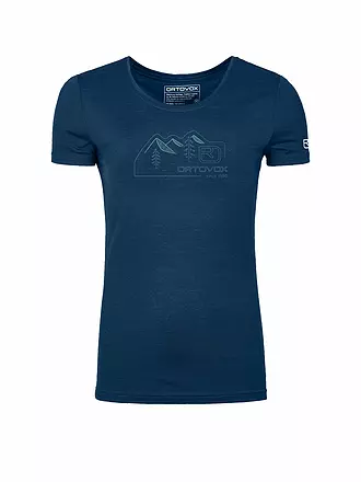 ORTOVOX | Camiseta funcional de mujer 150 COOL Vintage | dunkelblau